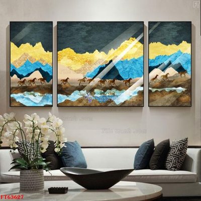 File ảnh Tranh treo pha lê gương FT63627 (gốc) dùng in Pano