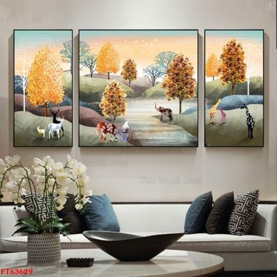 File gốc in ấn Tranh treo pha lê gương FT63629 độ phân giải cao