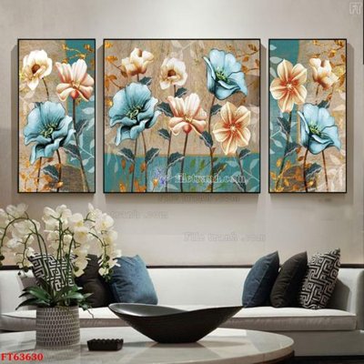 File gốc Tranh treo pha lê gương FT63630 (thiết kế) độc quyền