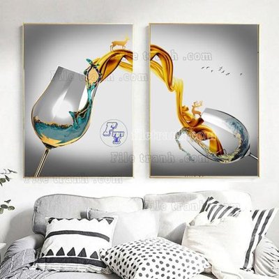 File ảnh File tranh hiện đại pha lê gương FT647 (gốc) in quảng cáo ngoài trời
