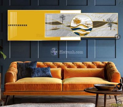 File gốc Tranh treo tường lồng ghép hiện đại FT65001 (thiết kế) cho in ấn