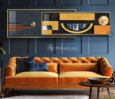 File tranh in trần 3D Tranh treo tường lồng ghép hiện đại FT65042 (ảnh gốc)
