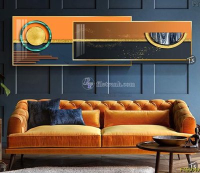 File in trần Tranh treo tường lồng ghép hiện đại FT65049 (bản gốc) phong cảnh