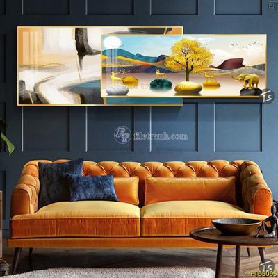 File tranh trang trí Tranh treo tường lồng ghép hiện đại FT65065 (file gốc)