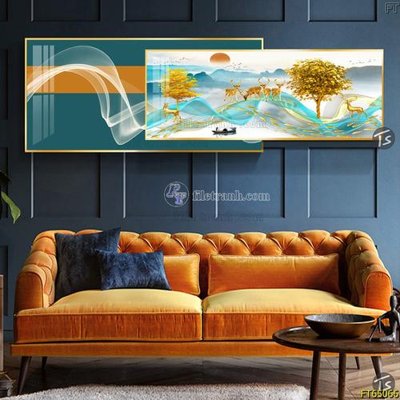 File gốc Tranh treo tường lồng ghép hiện đại FT65066 (in mica) cắt laser