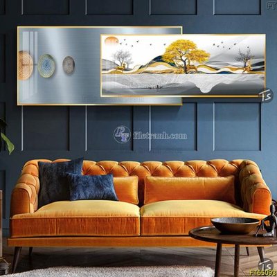 File in ấn Tranh treo tường lồng ghép hiện đại FT65093 chuyên nghiệp