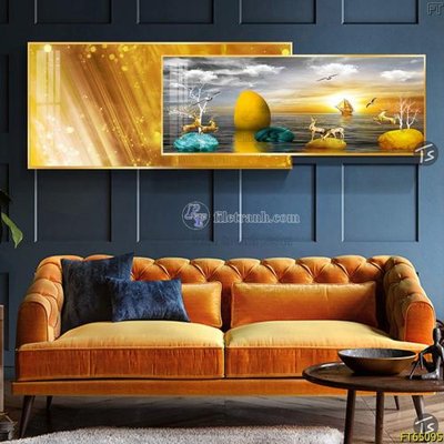 File gốc Tranh treo tường lồng ghép hiện đại FT65095 (in mica) làm bảng hiệu