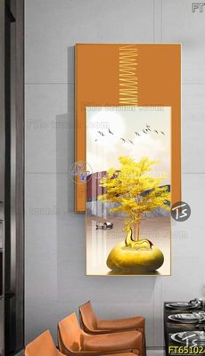 File gốc Tranh treo tường lồng ghép hiện đại FT65102 (PNG) nền trong suốt