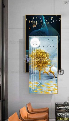File gốc Tranh treo tường lồng ghép hiện đại FT65104 (trang trí) cho phòng khách