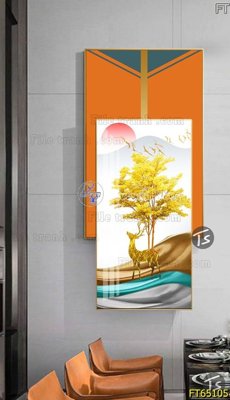 Download file Tranh treo tường lồng ghép hiện đại FT65105 (chất lượng in ấn)