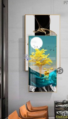 Hình ảnh gốc Tranh treo tường lồng ghép hiện đại FT65118 (để in khổ lớn)