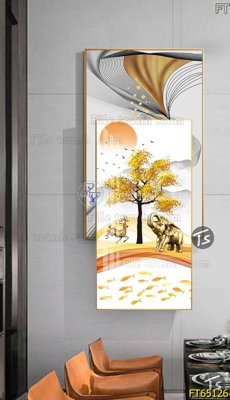 File tranh in mica Tranh treo tường lồng ghép hiện đại FT65126 (độ phân giải cao)