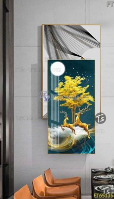 File gốc Tranh treo tường lồng ghép hiện đại FT65135 (chuẩn CMYK) cho nhà in