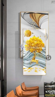 File in ấn Tranh treo tường lồng ghép hiện đại FT65136 (bản gốc) sắc nét