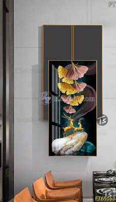 File gốc Tranh treo tường lồng ghép hiện đại FT65163 (in tráng gương) hiện đại