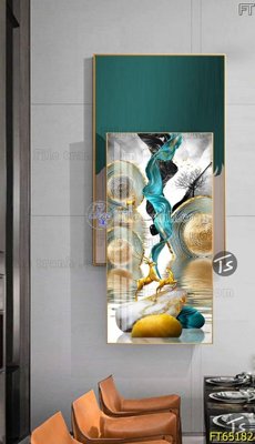 Ảnh gốc file in lụa Tranh treo tường lồng ghép hiện đại FT65182 chi tiết