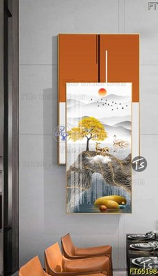 Chi tiết file tranh tráng gương Tranh treo tường lồng ghép hiện đại FT65198 (ảnh gốc)