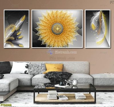 File tranh quảng cáo Tranh treo pha lê gương FT66008 (file gốc) chuyên nghiệp