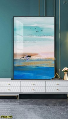 Tải file gốc in lụa Tranh treo pha lê gương FT66020 siêu nét