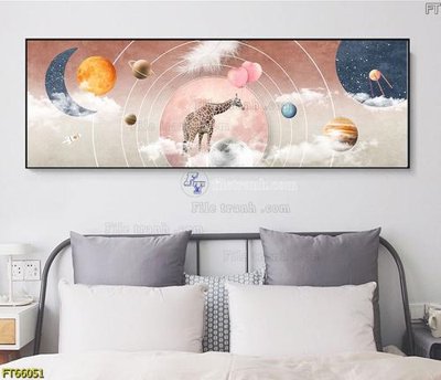 File in trần Tranh treo pha lê gương FT66051 (bản gốc) 5D