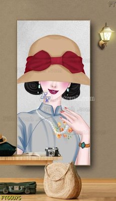 File gốc Tranh treo pha lê gương FT66075 (chuẩn CMYK) cho nhà in