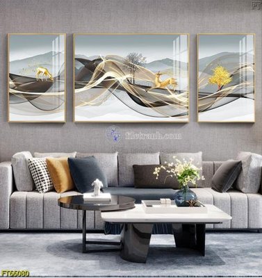 File gốc Tranh treo pha lê gương FT66080 (phong cách) cổ điển