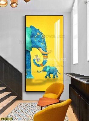 Hình ảnh file gốc Tranh treo pha lê gương FT66085 cho in UV