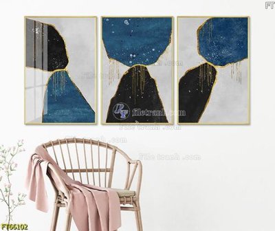 File gốc Tranh treo pha lê gương FT66102 cho in ấn và thiết kế