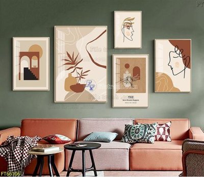 Cung cấp file tranh gốc Tranh treo pha lê gương FT66106 độc quyền