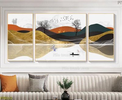 Tải file gốc Tranh treo pha lê gương FT66113 dùng cho in ấn