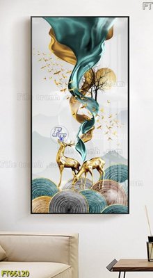 Tải file tranh gốc Tranh treo pha lê gương FT66120 chất lượng cao