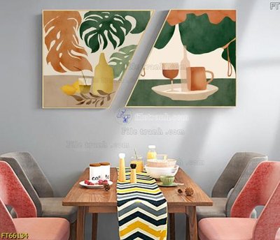 File gốc Tranh treo pha lê gương FT66134 (PNG) không nền chất lượng