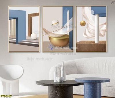 Download file gốc Tranh treo pha lê gương FT66187 (in lụa) cao cấp