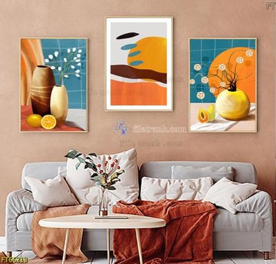 File tranh Tranh treo pha lê gương FT66213 (bản gốc) trang trí văn phòng