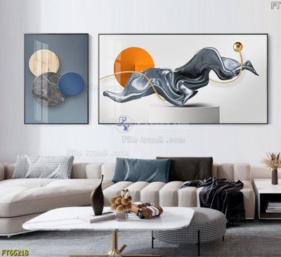 Tải file Tranh treo pha lê gương FT66218 (PSD) cho in ấn quảng cáo