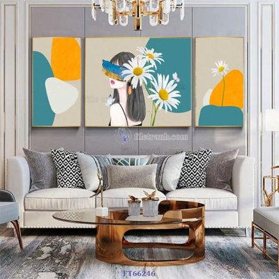 File tranh Tranh treo pha lê gương FT66246 (bản gốc) treo tường