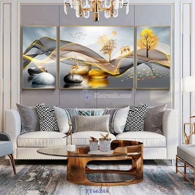 File gốc Tranh treo pha lê gương FT66248 (phong cách) tối giản