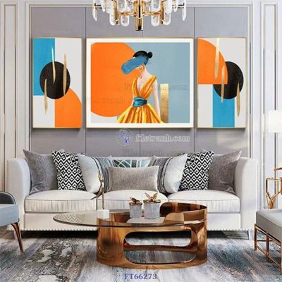 File tranh Tranh treo pha lê gương FT66273 (gốc) chủ đề con người