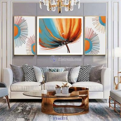 File in trần Tranh treo pha lê gương FT66275 (bản gốc) bầu trời