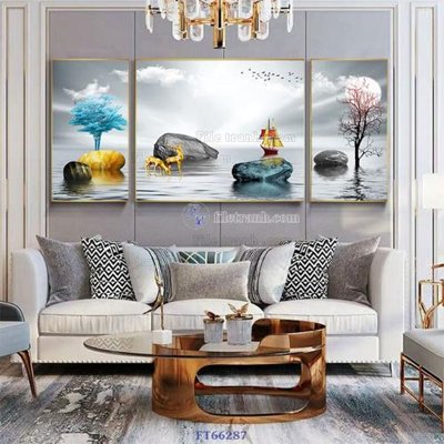 Download file tranh PSD Tranh treo pha lê gương FT66287 để chỉnh sửa