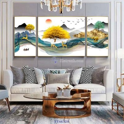 File ảnh Tranh treo pha lê gương FT66328 (gốc) in decal dán tường