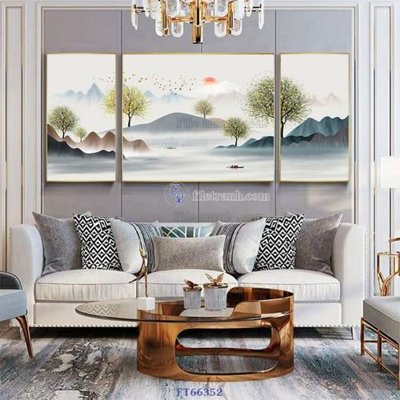 File PSD Tranh treo pha lê gương FT66352 (gốc) tách lớp chi tiết