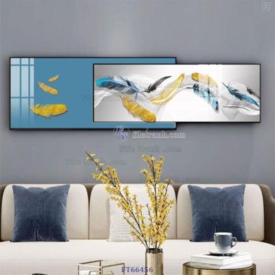 File gốc Tranh treo pha lê gương FT66456 (in ấn) màu sắc trung thực