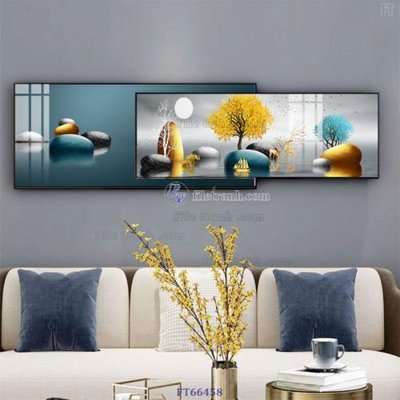 Tải file gốc Tranh treo pha lê gương FT66458 (in khổ lớn) không vỡ