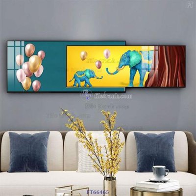 File gốc Tranh treo pha lê gương FT66465 (in lụa) cao cấp