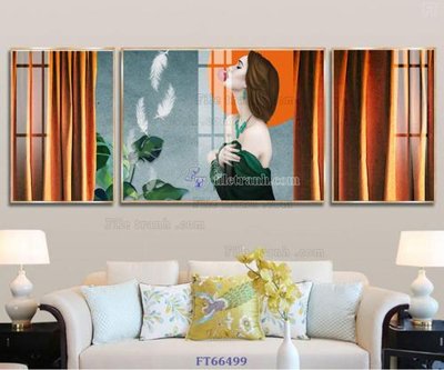 File tranh Tranh treo pha lê gương FT66499 (ảnh gốc) chi tiết rõ ràng