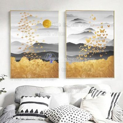 File PSD File tranh hiện đại pha lê gương FT665 (bản gốc) chất lượng nhất