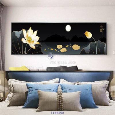 File gốc Tranh treo pha lê gương FT66502 (in mica) trang trí