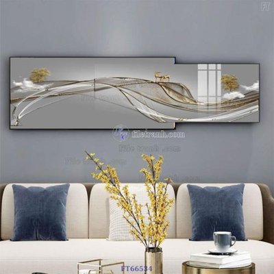 File ảnh gốc Tranh treo pha lê gương FT66534 không vỡ nét