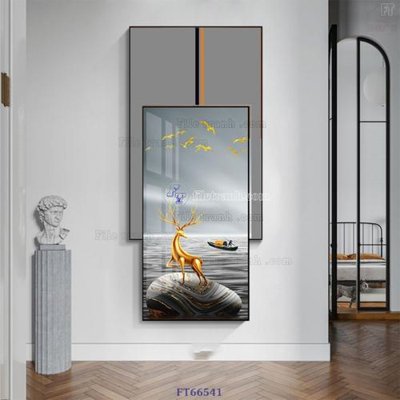 File tranh Tranh treo pha lê gương FT66541 (file gốc) chuẩn màu in